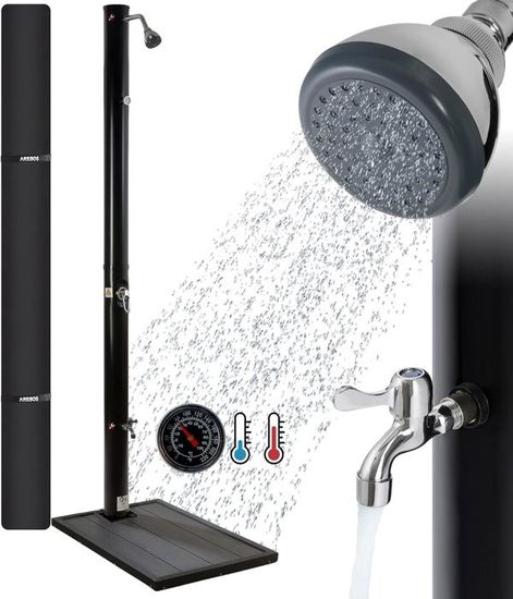 Douche De Jardin FRANKYSTAR Mitra - Jet Réglable, Pédale, Hauteur 4m