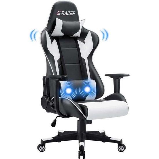 Verdego Chaise Gaming Ergonomique, Fauteuil Gaming avec Support Lombaire Massante, Repose-Pieds Télescopique, Appui-Tête, Tissu Velours, Chaise Gamer Inclinable à 125°, Réglable en Hauteur (Rouge Verdego Chaise Gaming Ergonomique, Fauteuil Gaming avec Support Lombaire Massante, Repose-Pieds Télescopique, Appui-Tête, Tissu Velours, Chaise Gamer Inclinable à 125°, Réglable en Hauteur (Rouge