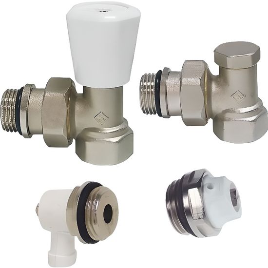 robinet equerre thermostat radiateur a eau chaude chauffage central garantie 2 ans cdiscount bricolage