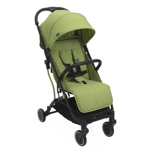 Poussette - CHICCO - TROLLEYme Lime - 4 roues - Pliage rapide - Habillage pluie inclus