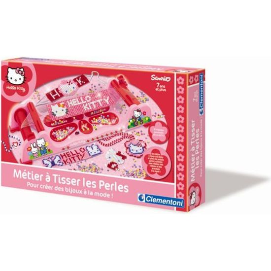 Métier à Tisser les Perles Hello Kitty - Clementoni - Loisirs créatifs pour Enfant
