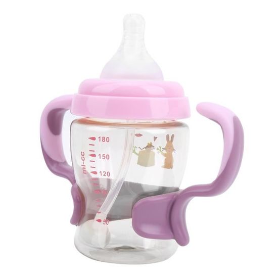 Poignée De Biberon En Silicone Pour Bébé - Anti-dérapante Et Facile à Nettoyer - Bleu
