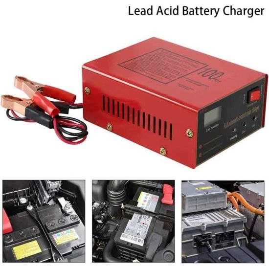 12V/24V Chargeur de Batterie pour Voiture Intelligent Automatique Mainteneur, au Lithium, Plomb