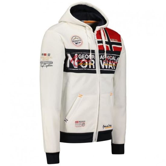 GEOGRAPHICAL NORWAY FLYER sweat pour homme Blanc - Homme