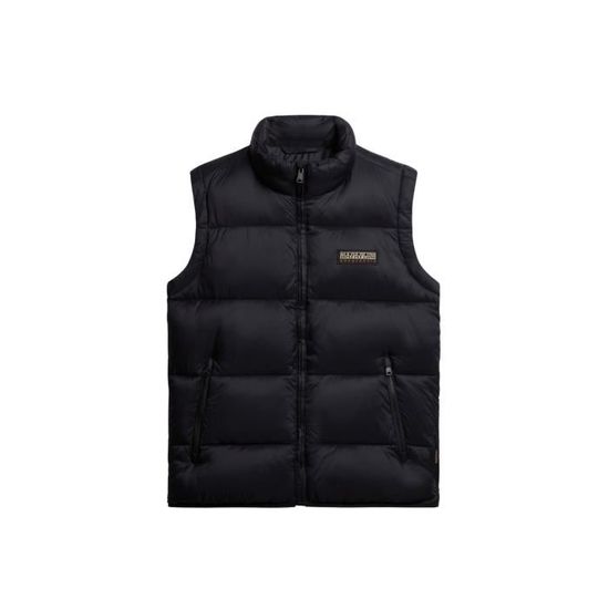 Doudoune sans manche a capuche Napapijri A Suomi black M Black Cdiscount Pret a Porter