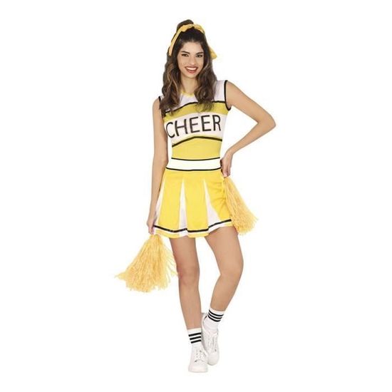 Fiestas Guirca Kostüm, Cheerleader Damenkleid Kostüm Fasching