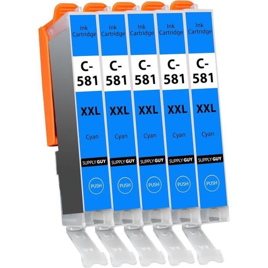 Supply Guy 10 Cartouches D'encre Avec Puce Compatible Avec Canon PGI