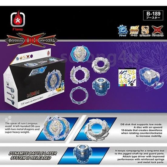 2 Lanceurs Pour Toupies Série X - Avec Poignée Et Corde - Kit Démarrage Compatible Beyblade Burst