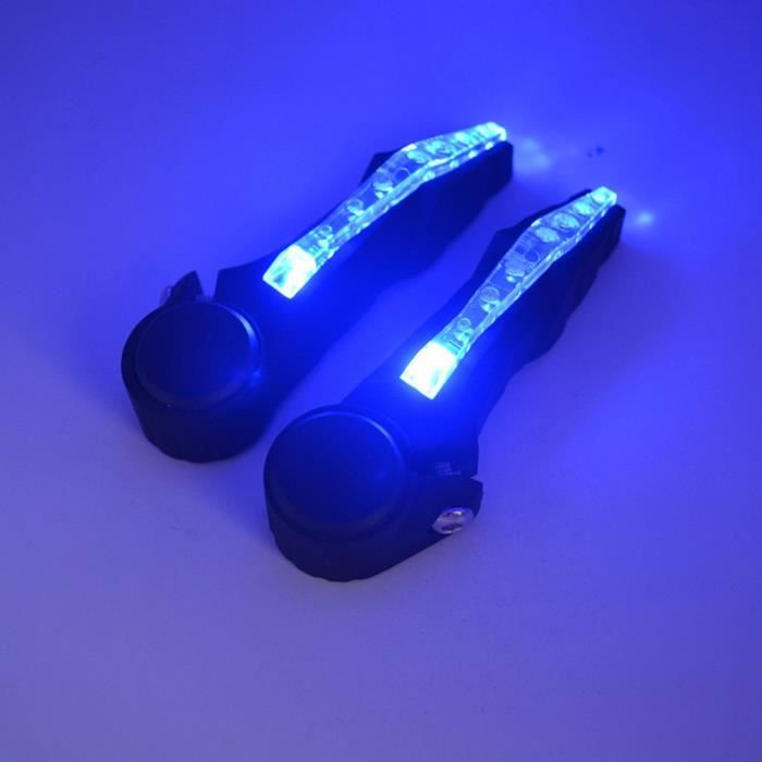 2PCS Vélo VTT Poignée Ends LED Signal d'avertissement Lampe bike11721183