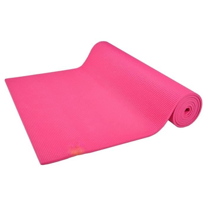 Tapis De Yoga De Sol fushia Relaxation aérobic gymastique 173cm x 61cm
