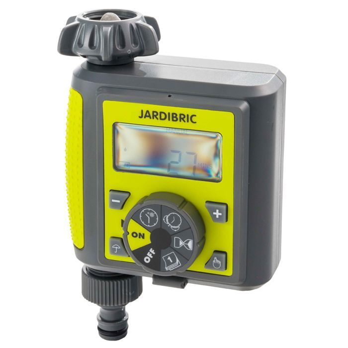 Programmateur d'arrosage 1 voie affichage digital à piles - Jardibric