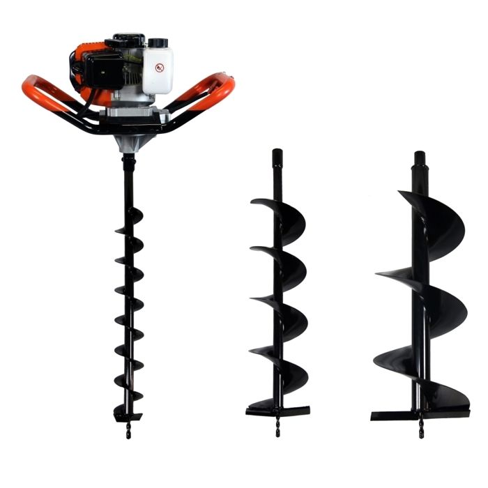Tarière thermique 52 cm3, 3 CV + lot de 3
