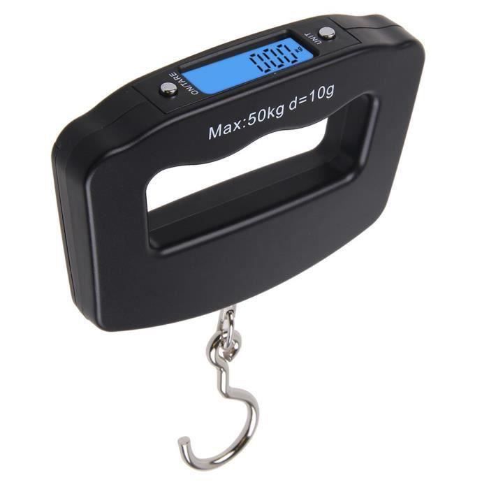 Pèse-bagage balance numérique 10g-50KG portab