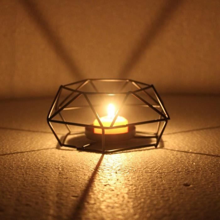 objet décoratif Nordic Retro Iron Tea Light Candle Holder Candlestick Lamp Lantern Home Decor S ZSD90306132Sot Gr20706