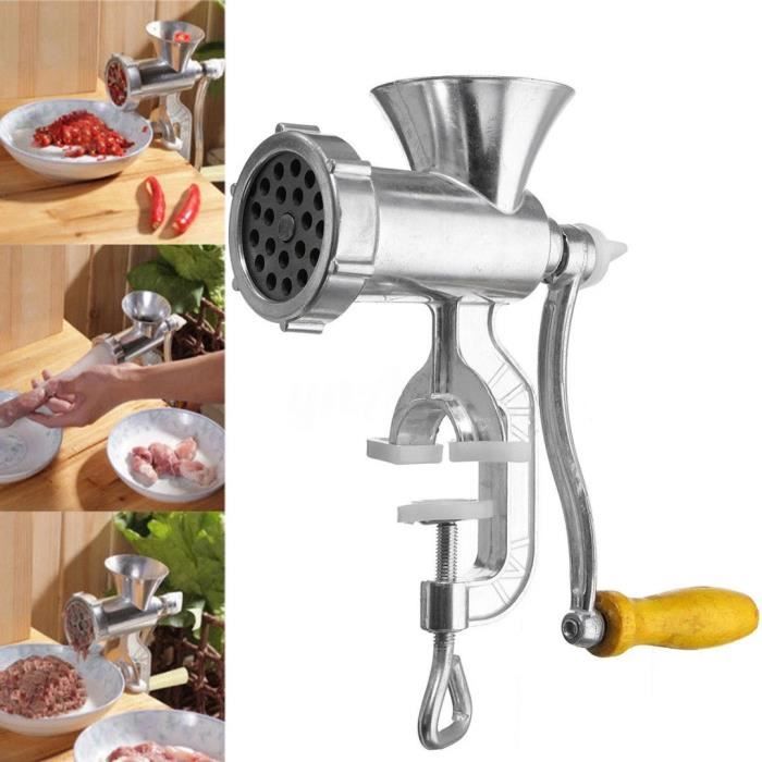 Hachoir à viande et à pâtes en alliage d'aluminium, hachoir manuel, machine à saucisses de boeuf, ustensiles de cuisine