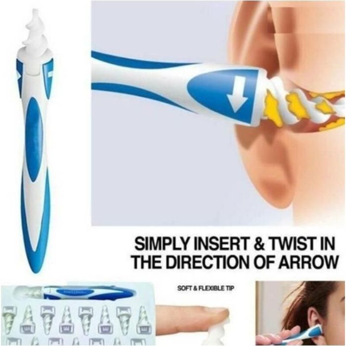 1 pièce, utilisée pour le massage de l'oreille, outil de retrait de cérumen, nettoyant pour cérumen Q-Grips dissolvant de cérumen, a