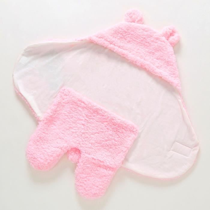 EDREDON - COUVERTURE - PLAID BEBE Jolie bébé Baby Swaddle Wrap Easy Utilisation Facile Sac style-Pink2
