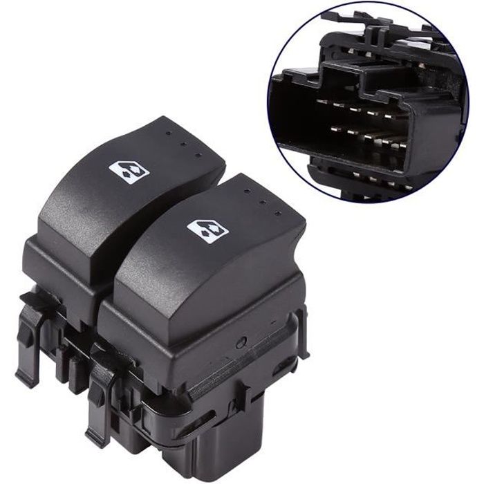 Bouton Interrupteur Lève Vitre Commutateur Electrique de Contrôle de Fenêtre Pour Renault Clio II 2 8200 060 045 -TUN