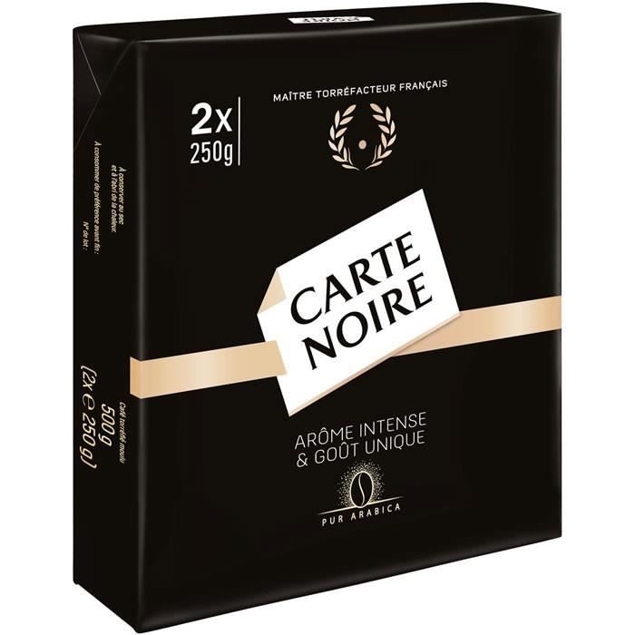 LOT DE 5 - CARTE NOIRE : Café moulu pur Arabica 2 x 250 g