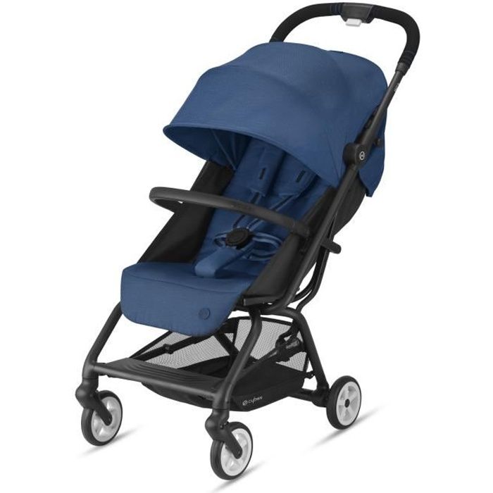 CYBEX Poussette ultra compacte Gold EEZY S 2 - Dès la naissance - Jusqu'à 22kg -Dossier réglable -4 roues à suspensions -Bleu marine