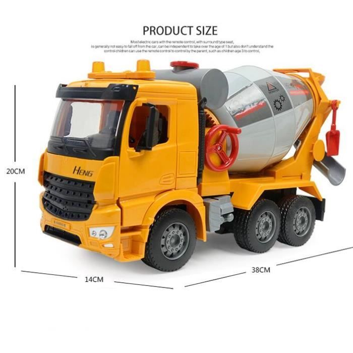 Camion de Toupie à Béton Engin de Chantier Cadeau pour Enfant
