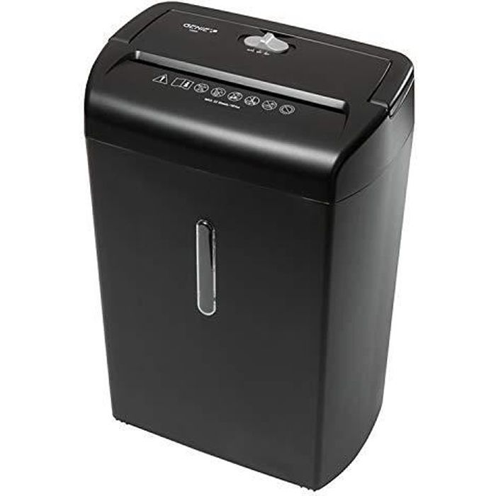 Genie 1200 XCD Destructeur de documents Coupe particules (jusqu'à 12 feuilles, ? Haute sécurité Shredder, avec corbeille à papier N