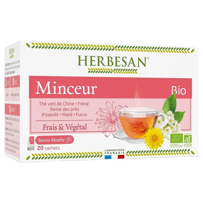 Herbesan Bio Infusion Minceur Saveur Menthe n°6 - 20 sachets