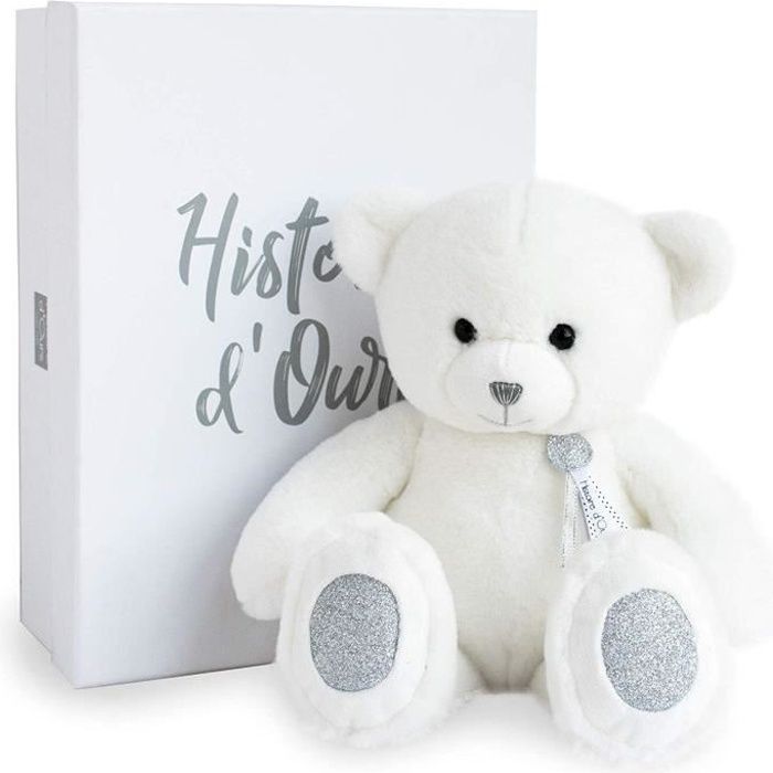 Histoire d'Ours Peluche Charms Moyenne Blanc 2724