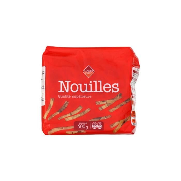 Pâtes nouilles Leader Price - 500g