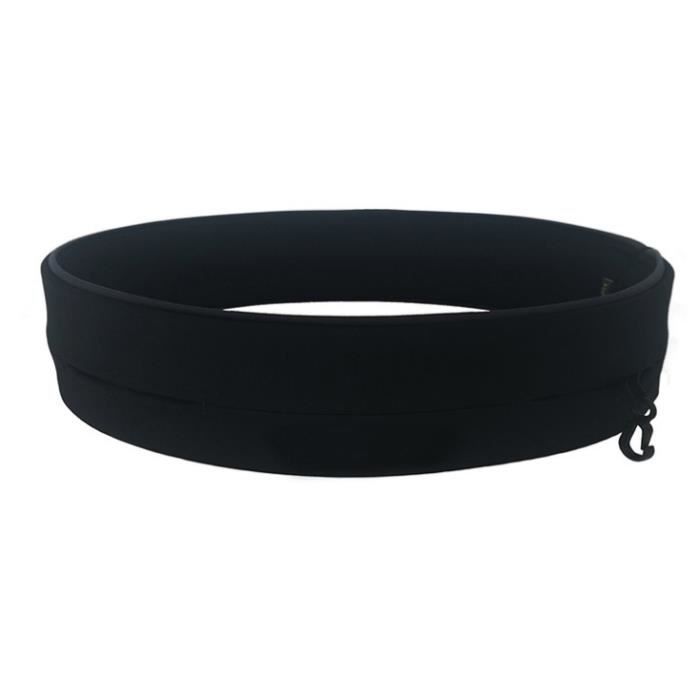 Ceinture de Sport Sac pour Téléphone Portable Monnaie Cartes Multifonction Pochette en Micro Fibre Tour de Taille 85-94CM