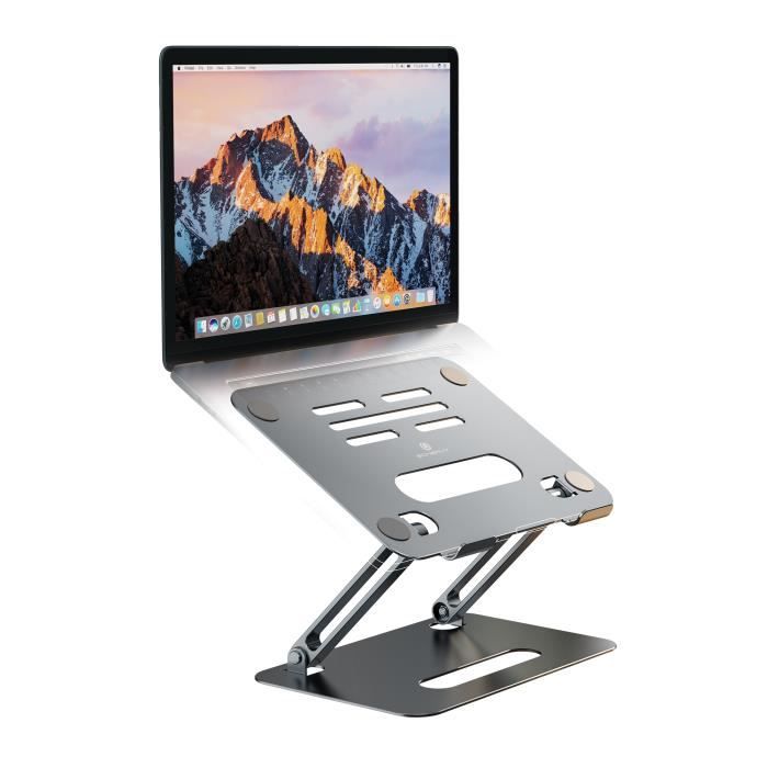 Support pour Ordinateur Portable, Réglable en Aluminium, Compatible MacBook Air/Pro, Dell XPS, HP, Lenovo - KENUOS