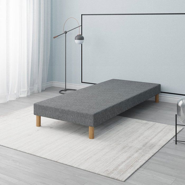 Sommier Tapissier FIRST Gris 90x200 cm