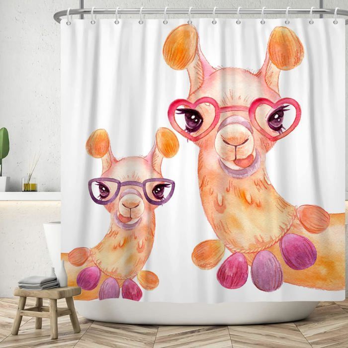 Rideau De Douche Imperméable à Motif Sapin De Noël Et Bonhomme De Neige, Décoration De Salle De Bain D'été, Accessoires De Salle De Bain | SHEIN