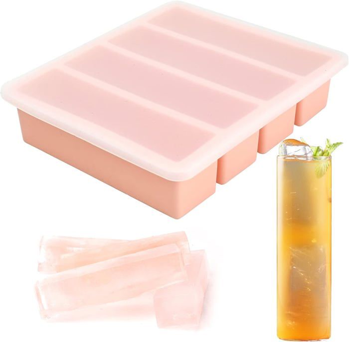 Lot De 4 Moules à Glaçons Ronds En Silicone Pour Cocktails