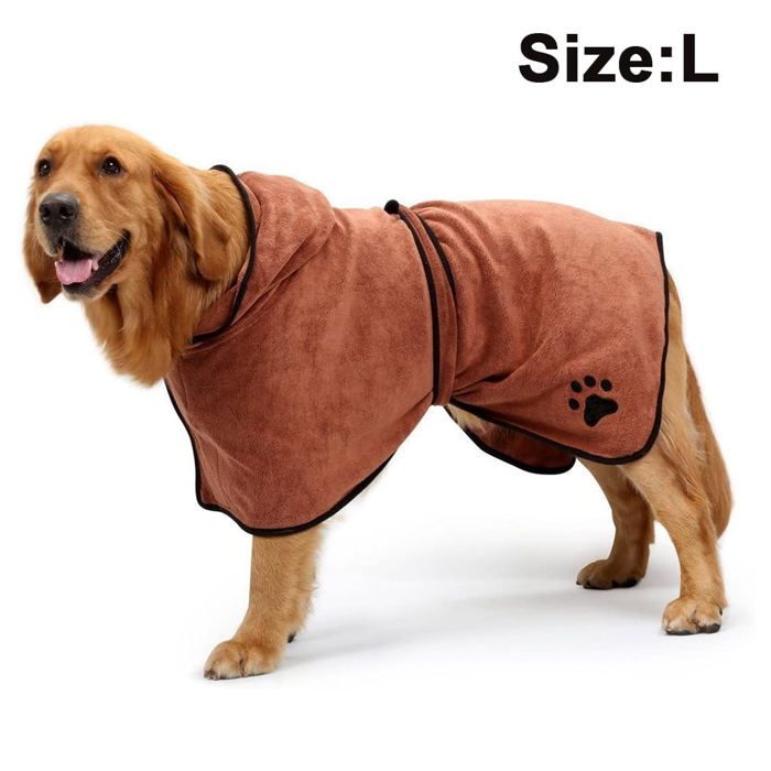 Comparer les prix de Serviette de bain pour chien, peignoir de bain super absorbant à séchage rapide en microfibre, séchage rapide pour animaux de co