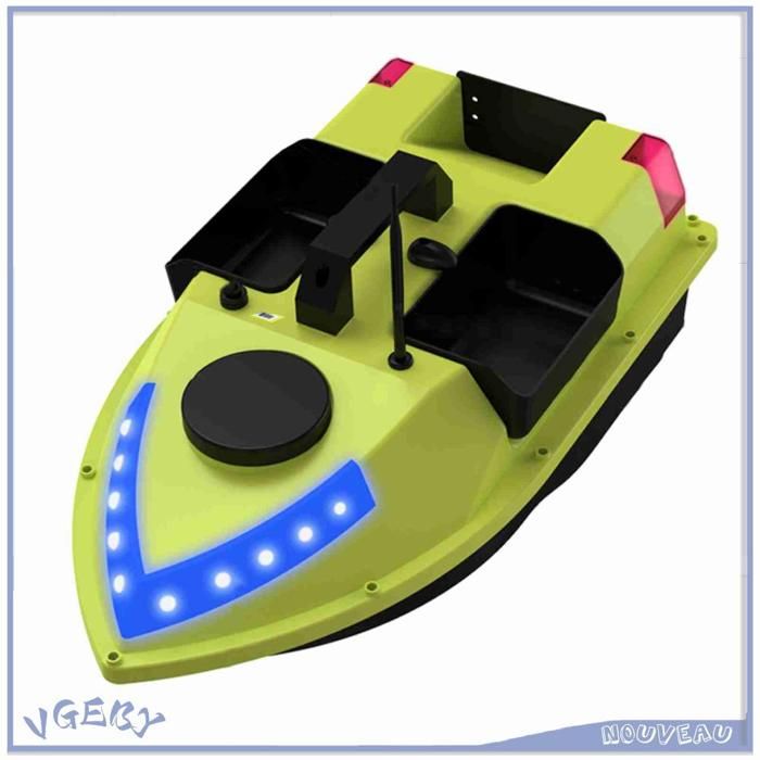 Pêche RC 600m Noir Télécommande Sans Fil Pêche Leurre Appât Bateau Poisson