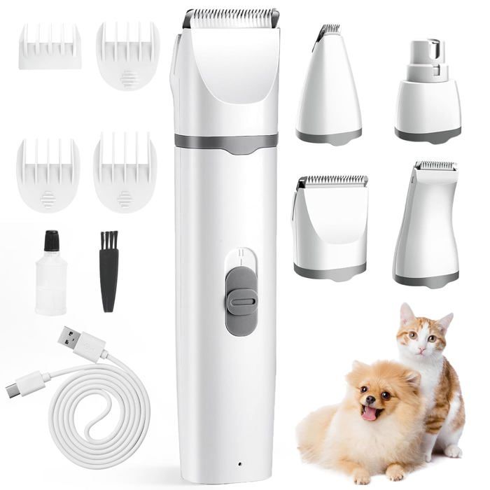 Comparer les prix de Tondeuses pour Chiens Professionnelle Tondeuse Chien Poil Long Epais avec Ecran LCD et 4 Peignes de Limite Tondeuses animaux