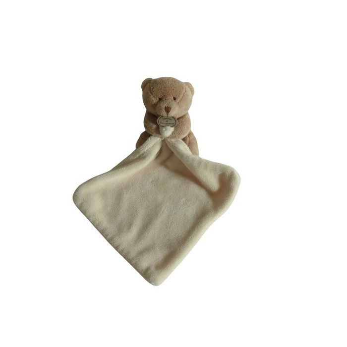 Peluche ours avec mouchoir marron beige 11 cm – Doudou et Compagnie