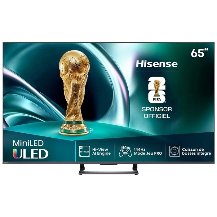 TV ULED MiniLed Hisense 4K UHD 65U79Q 164 cm 2025 - vue 4