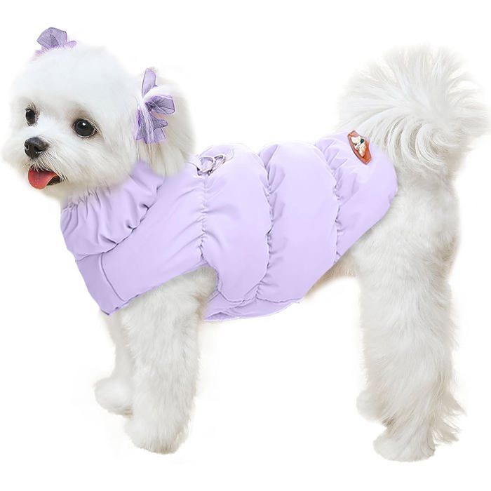 Manteau pour chien-Manteau dhiver chaud pour chien-Manteaux pour chiens par temps froid-Manteau chaud pour chienGilet polaire- XL