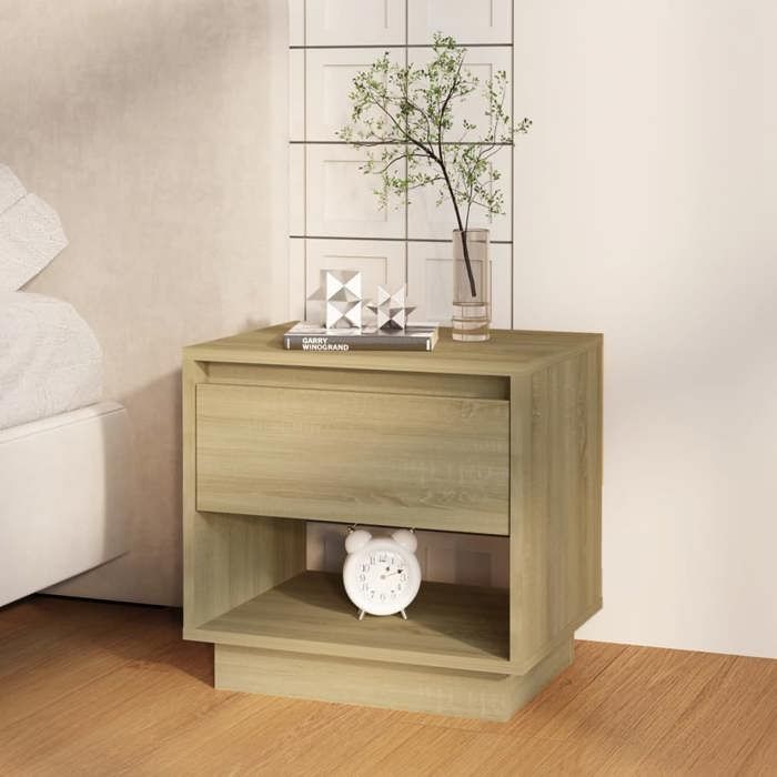 Table de chevet - vidaXL - Chêne sonoma - 45x34x44 cm - Bois dingénierie