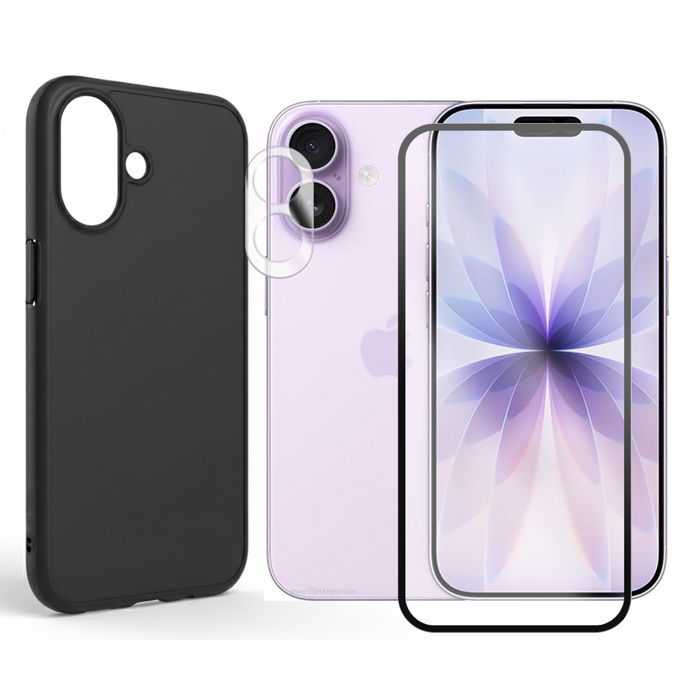 Film Verre Trempé Pour IPhone 17 - 2 Pièces écran + 2 Pièces Caméra - Dureté 9H, Anti-rayures, Sans Bulles, Revêtement Oléophobe