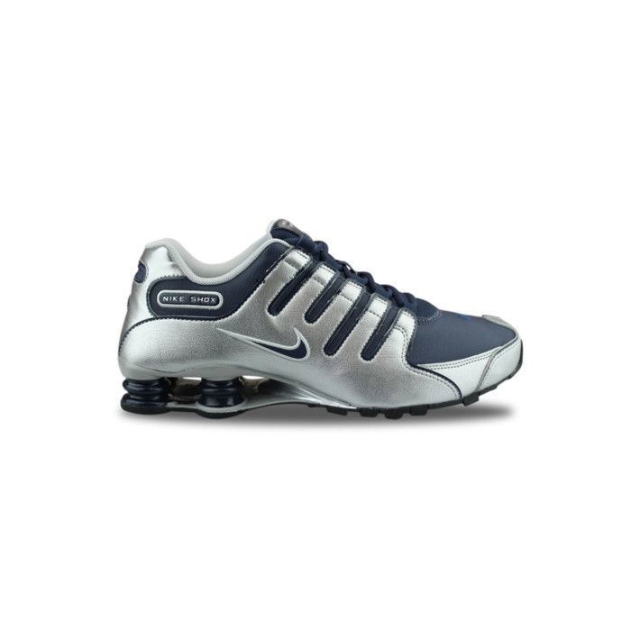 59 Basket Nike Shox Nz Midnight Navy Metallic Silver 378341-402