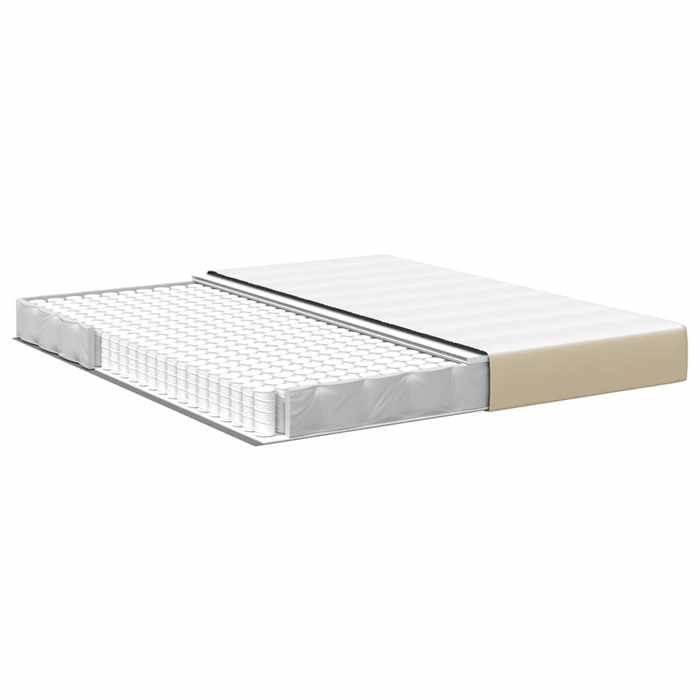 Matelas de lit super king - UU - 180x200 cm - Vert - Ressorts ensachés - Polyester - Cadre en bois dingénierie