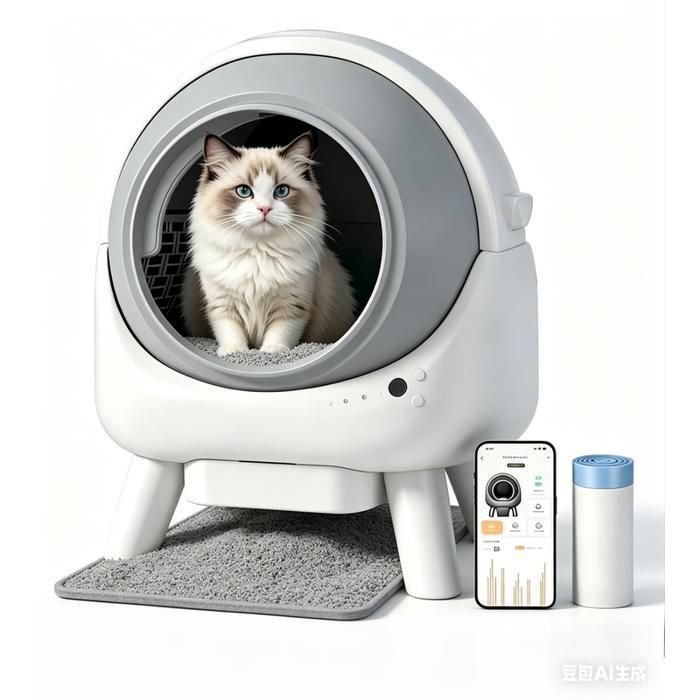 Meilleurs prix pour Litière Chat Autonettoyante 80L Bac à Litière pour Chat Alerte IntelligenteMoniteur de SantéDésodorisant IoniqueContrôlé Via APP