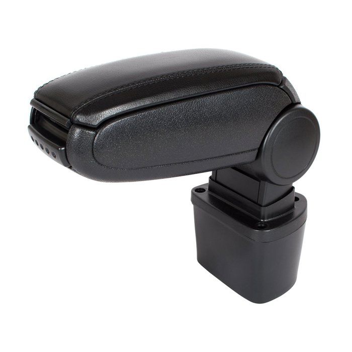 Accoudoir pour Nissan Juke - MODECAR - Cuir écologique noir - Kit de montage inclus - Réglage de langle dinclinaison