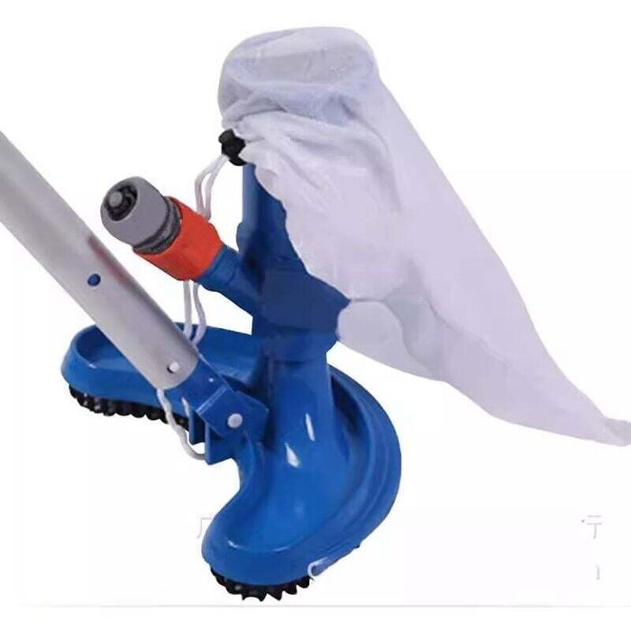 Aspirateur piscine portable - PZCC - Nettoyeur sous vide - Brosse incluse - Sac en filet - Compatible barres 1.25 pouces