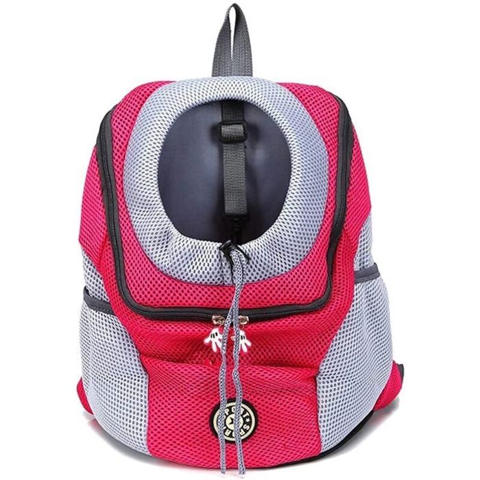 Sac à Dos Pliable pour Chien de Voyage pour Animaux de Compagnie pour Chat Sacs à Dos de Transport pour Chiens Petit (Rouge M)