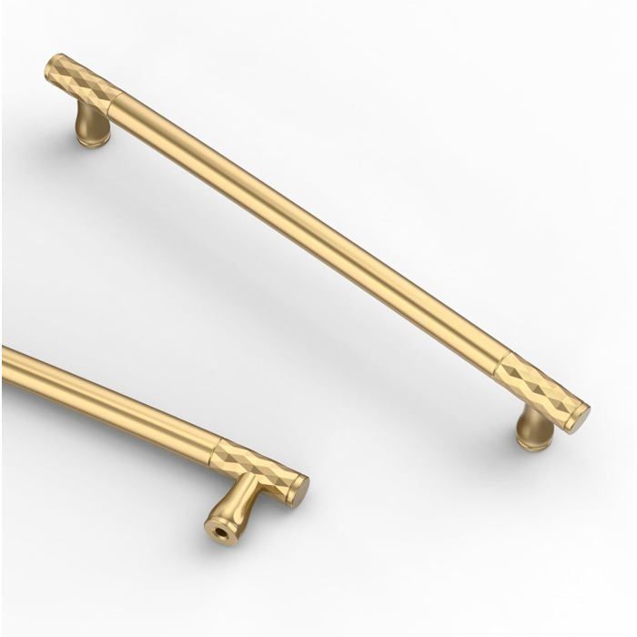 Poignées De Meuble Cuisine Lot De 10 Entraxe 192 mm Finition Bronze Champagne Alliage De Zinc Pour Tiroirs Et Placards