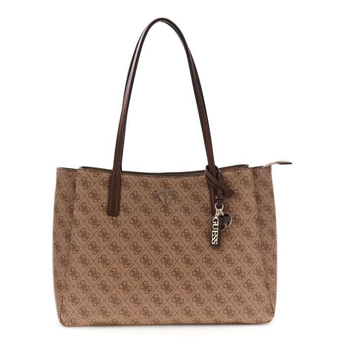 GUESS Sac à épaule brun clair marron pour femme - Noelle II Tech Tote Latte Logo / Brown 348746